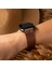 Tek Katlı Deri Apple Watch Kayışı - Oranj 2