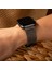 Tek Katlı Deri Apple Watch Kayışı - Antrasit 2