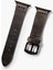 Tek Katlı Deri Apple Watch Kayışı - Antrasit 4