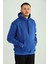 Tmb 3 Ip Şardonlu Kapşonlu Sweat 24 Saks Mavi 5