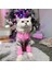 Kedi Köpek İçin Pembe Kırçıllı Kazak 2
