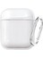 Airpods (1.nesil) Silikon Kılıf Yumuşak Düz Renk Kılıf Birinci Nesil - Şeffaf 2