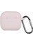 Airpods 3 (3.nesil) Silikon Kılıf Yumuşak Düz Renk Kılıf Üçüncü Nesil - Pudra 1