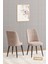 Pia 70x110 cm Beyaz Mutfak Masası, Masa Sandalye Takımı, Masa Takımı, 4 Cappucino Sandalye 2