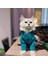 Kedi Köpek İçin Turkuaz Saç Örgülü Kazak 2