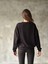 Osy Modal Yumuşak Dokulu Kumaş Bisiklet Yaka Oversize Sweatshirt - Siyah 2