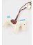 Bej Lucky Horse Charm Suni Deri Charm Anahtarlık E6625AXNS 2