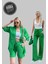 Kadın 3'lü Set Düz Renk Rahat Kesim Kimono Şort Takım Tek Pantolon Set 2
