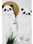 Panda Desenli Bebek Bornoz Seti 1