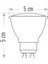 Çanak LED Spot Ampul 7W GU10 Kırmızı (Starter Duylu) 3