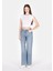 970 Berry Regular Fit Kadın Mavi Jean Pantolon CL1073221 1
