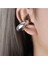 Silver C Bombeli Earcuff Geniş Halka Kıkırdak Küpesi 1