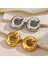 Silver C Bombeli Earcuff Geniş Halka Kıkırdak Küpesi 5