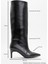 Camila Siyah Cilt Kadın Topuklu Çizme 5