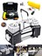 Oto Kamyon Lastik Şişirme 12V 150PSI Çift Piston Çantalı Hava Kompresörü 1