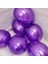 25 Adet Parlak Metalik Mor Balon Helyum Gazı Uyumludur 25 Pcs Shıny Metallıc Purple Balloon 1