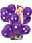 25 Adet Parlak Metalik Mor Balon Helyum Gazı Uyumludur 25 Pcs Shıny Metallıc Purple Balloon 2