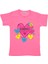 Kız Çocuk T-Shirt Kalp Baskılı 1