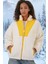5194 Peluş Mont Ceket - Sarı 1