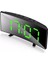 Green LED Mırror Clock Yeşil LED Işıklı Saat Masa Saati Alarm Derece Tarih Pilli + USB Dijital Saat 1