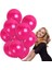 25 Adet Vıp Kalite Parlak Metalik Pembe Balon Helyum Gazı Uyumludur Vıp Shıny Metallıc Pink Balloon 1