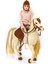 Jasmine Atlı Bebek Bej - Kahve 28 cm 3