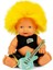 Renkli Saçlı Punk Nil Bebek 23 cm - 1 Adet 1