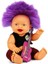 Renkli Saçlı Punk Nil Bebek 23 cm - 1 Adet 2