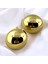 Trend Yuvarlak Gold Vintage Küpe 2