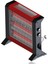 Elektrikli Isıtıcı Soba 3 Çubuklu Isıtıcı 1950W Slim Sunset 1