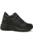 Siyah Yüksek Topuklu Bağcıklı Sneakers Spor Ayakkabı 1