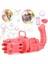 Pembe Çoklu Köpük Atan Köpük Tabancası Bubbles Gun Baloncuk Tabancası Pilli Köpük Makinası Pink Gun 1