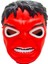 LED Işıklı Maske Işıklı Kırmızı Hulk Maskesi LED Light Red Hulk Mask Parti Maskeleri Kırmızı Maske 1