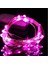 2 Metre Pembe Pilli LED Işık Canlı Pembe Işık IP65 Su Geçirmez Sevgililer Gününe Özel Pembe LED Işık 2