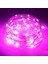 2 Metre Pembe Pilli LED Işık Canlı Pembe Işık IP65 Su Geçirmez Sevgililer Gününe Özel Pembe LED Işık 4
