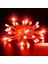 13 Metre Kırmızı Ultra Canlı Net Işık Kırmızı LED Işık Sabit Yanar 220 V Fişli Yılbaşı Ağacı Işığı 1