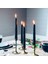10 Pcs Chrıstmas Candle Metallıc Brıght Black Candlestıck 10 Adet Siyah Şamdan Mumu Yılbaşı Mumları 1