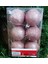 Vıp Deluxe 12 Adet 5 cm Simli Pembe Top Süsler Yılbaşı Ağacı Süsleri Noel Ağacı Süsleri Pembe Topsüs 2