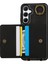 Samsung Galaxy A54 5g Pu Deri Arka Kılıf Kart Tutucu Kickstand Telefon Kılıfı Bilek Kayışlı-Siyah (Yurt Dışından) 3