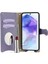 Samsung Galaxy A55 5g Deri Kılıf Cüzdan Standı Kapak Düzensiz Kuyruk Stili Zincir Askılı-Mor (Yurt Dışından) 3