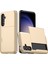 Samsung Galaxy S25 Kılıf Kart Tutuculu Tpu+Pc Telefon Arka Kapak-Altın (Yurt Dışından) 1
