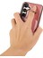 Samsung Galaxy S24 Için Pu Deri Arka Kılıf Kart Tutucu Kickstand Telefon Kılıfı Bilek Kayışlı-Pembe (Yurt Dışından) 4