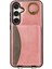 Samsung Galaxy S24 Için Pu Deri Arka Kılıf Kart Tutucu Kickstand Telefon Kılıfı Bilek Kayışlı-Pembe (Yurt Dışından) 5