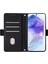 Samsung Galaxy A55 5g Deri Cüzdan Kılıf Rfıd Engelleme El Askılı Stand Kapağı-Siyah (Yurt Dışından) 2