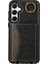 Samsung Galaxy A55 5g Pu Deri Arka Kılıf Kart Tutucu Kickstand Telefon Kılıfı Bilek Kayışlı-Siyah (Yurt Dışından) 5