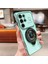 Samsung Galaxy S24 Ultra Kılıf Galvanik Gyro Tasarım Kickstand Yumuşak Tpu Telefon Kapağı-Yeşil (Yurt Dışından) 5
