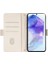 Samsung Galaxy A55 5g Deri Cüzdan Kılıf Rfıd Engelleme El Kayışı Stand Kapağı-Beyaz (Yurt Dışından) 2