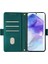 Samsung Galaxy A55 5g Deri Cüzdan Kılıf Rfıd Engelleme El Askılı Stand Kapağı-Yeşil (Yurt Dışından) 2