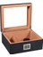 Karbon Fiber Camlı Dijital Humidor Puro Kutusu RD06X 3