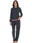 Kadın Antrasit Melanj Pijama Takım 20110 1
